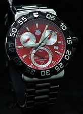 Orologio Svizzero Tag Heuer Formula 1 Cronografo Prof Ref.CAH1112 Quadrante Rosso Data
