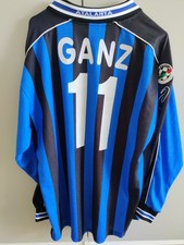 Atalanta 2000-2001 Asics Home Shirt Ganz #11 Match Worn VTG Very Rare Serie A