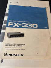 Manuale Pioneer Fx-330