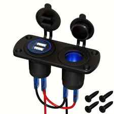 Doppia Porta USB LED Presa per Accendino Auto moto Barca camper 3.0 LED  ≤36V