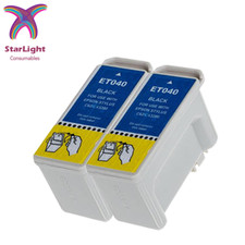 2 Black Ink Cartridge For use