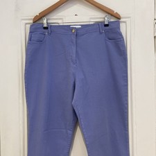 Pantalone M&S classico blu chiaro jeans/misto cotone - taglia 16