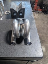 Marmitta tubo doppia porta Rams Horn mod porta motosega husqvarna 395xp 394 395 xp