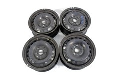 5Q0601027BA SET 4 CERCHI IN FERRO DA 15 POLLICI 5 FORI 6JX15H2 ET 43 VOLKSWAGEN 