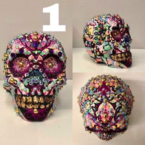 Teschio messicano sugar skull - teschio,