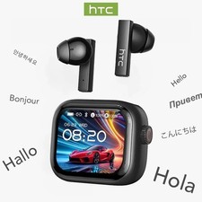 HTC NE40 Bluetooth V6.0 Earphones with AI Translator 135 Languages ​​LCD Touch