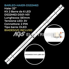 KIT 2 BARRE STRIP 6 LED TV