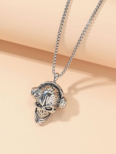 Collana uomo ciondolo - , teschio