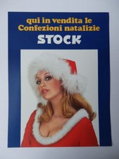 STOCK TRIESTE liquori pubblicità Natale vintage vetrofania