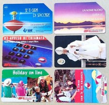 6 SCHEDE TELEFONICHE TELECOM ITALIA – TELECARTE – PHONECARD