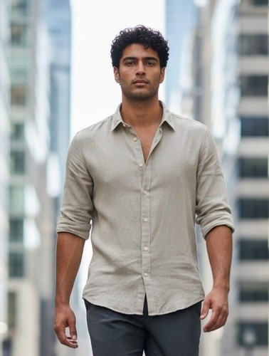 Camicia uomo puro lino - uomo,