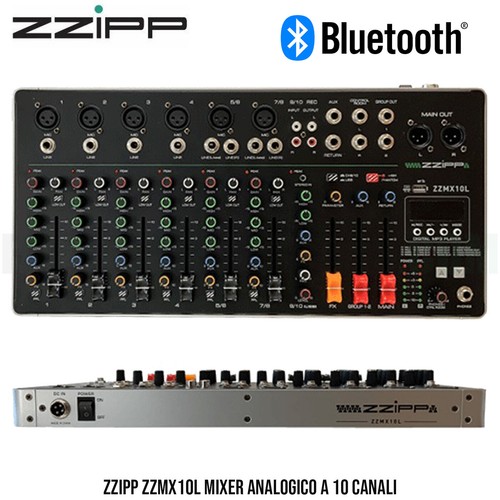 Zzipp zzmx10l mixer analogico - zzipp,