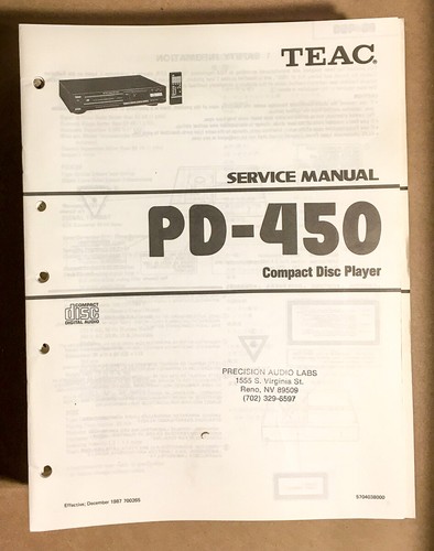 Teac 450 lettore manuale - teac, cd