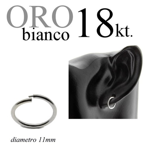 Orecchini oro bianco 18kt - oro,
