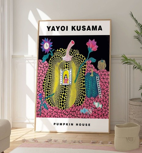 Stampa casa zucca yayoi - stampa, di