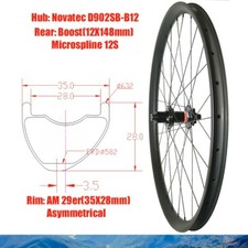Ruota posteriore asimmetrica