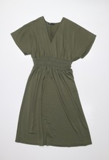Abito donna Zara verde A-Line