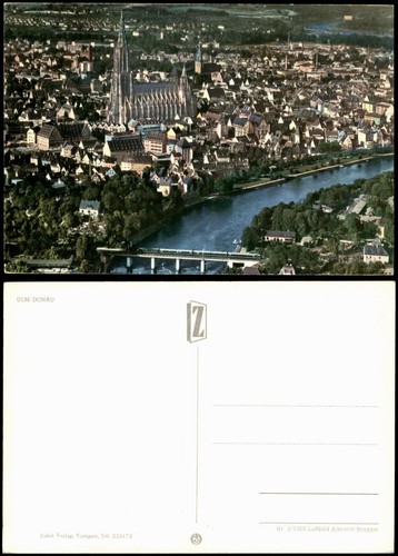 Cartolina ulm danubio - cartolina,