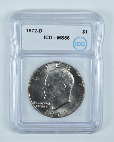 1972 eisenhower ms66 icg - eisenhower,