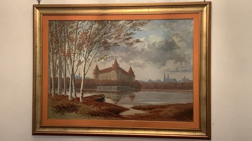 Quadro antico con cornice - quadro,