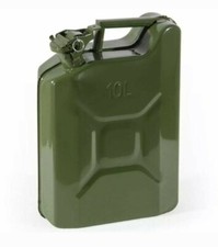 Tanica in metallo da 10 litri per trasporto carburante: benzina o gasolio