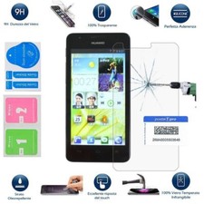 HUAWEI ASCEND G520 G525 KIT PELLICOLA VETRO TEMPERATO 9H GLASS ANTI URTO
