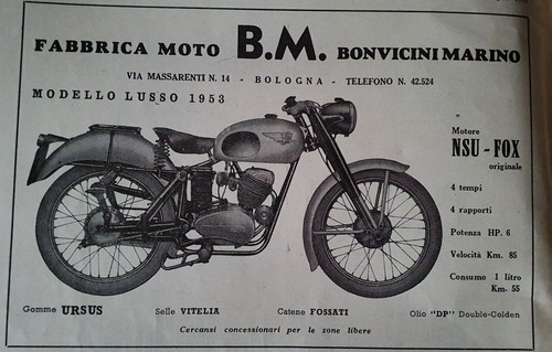 Moto bologna bonvicini - moto, bm