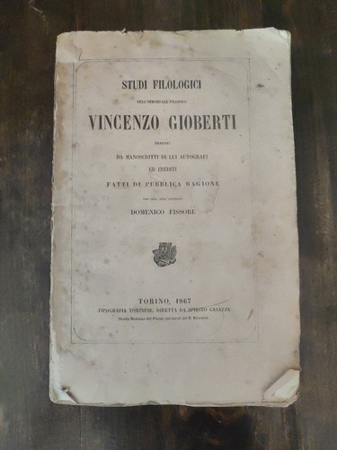 Fissore studi filologici - fissore.,