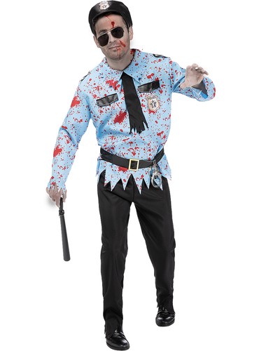 Costume poliziotto zombie - costume, da