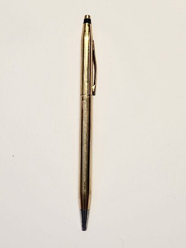 Penna croce oro giallo - penna,