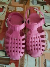 lotto 1361b scarpe ciabatte bimba bambina grigio n. 30-31 rosa