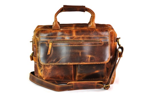 Borsa pelle look vintage - borsa,