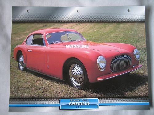 Cisitalia 202 dream cars card - 202,
