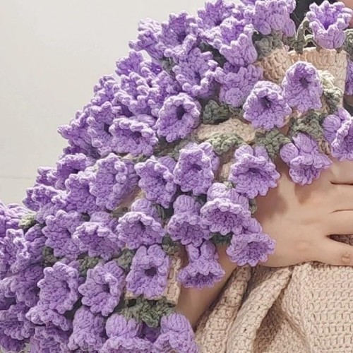 Mfqire coperta con bouquet - con,