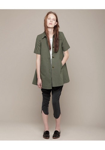 Giacca cappotto svasato con