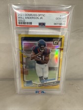 2023 Panini Optic Rated Rookie Will Anderson #246 Gold Prizm 10/10 Bookend