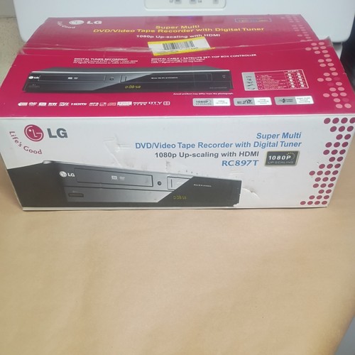 Rc897t vcr dvd recorder - lg,