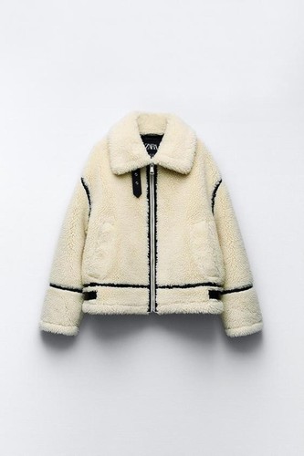 Giacca biker pelliccia