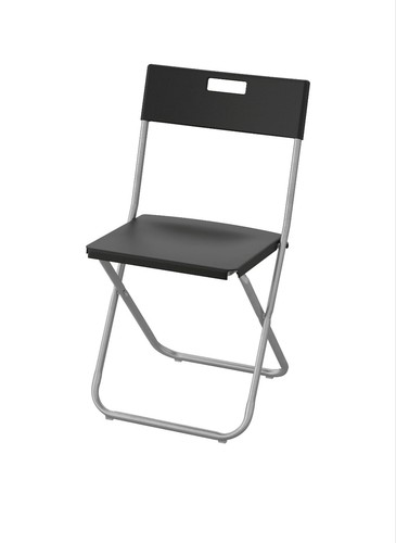 Set sedie pieghevoli nere - 8,