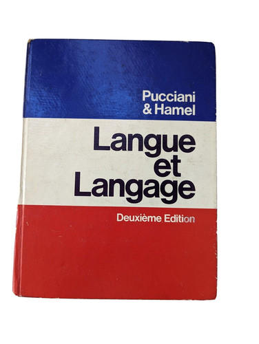 Langue langage - et,