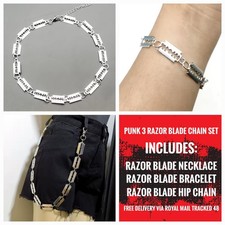 Collana con lama di rasoio