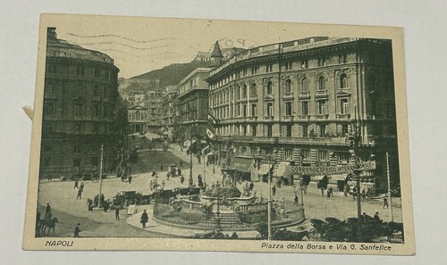 Cartolina napoli piazza - napoli,