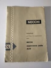 Necchi  supernova julia 532 istruzioni per l'uso e la manutenzione