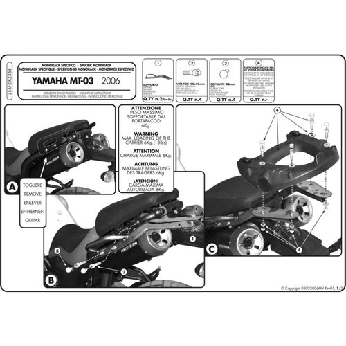 Givi 356fz portapacchi - givi,