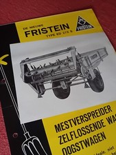 FRISTEIN MESTVERSPREIDER ZELFLOSSENDE WAGEN brochure originale OLDTIMER 
