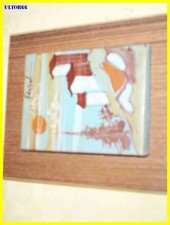 Verzolini Maiolica fatta a mano paesaggio applicata su legno autenticata