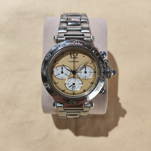 Cartier pasha 38mm chrono - pasha,