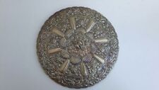 Antico specchio grande vintage tavolo Egiziano. Argento sterling 900 mirror