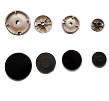 ARISTON INDESIT PH640MS PF750A PIATTELLI LUCIDO E BRUCIATORI 2 MEDI CUCINE 4pz