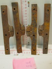 2 COPPIE VECCHI ANTICHI CARDINI CERNIERE IN FERRO PER ANTE INFISSI PORTE 